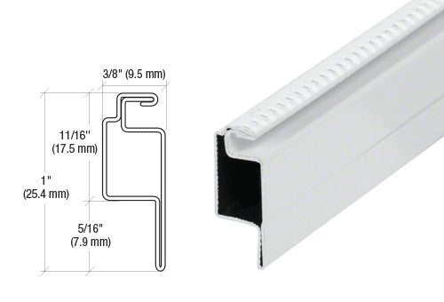 CRL 5/16" Roll Formed Aluminum Standard Lip Screen Frame - 144