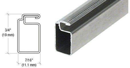 CRL 3/4" x 7/16" Roll Formed Aluminum Screen Frame - 144