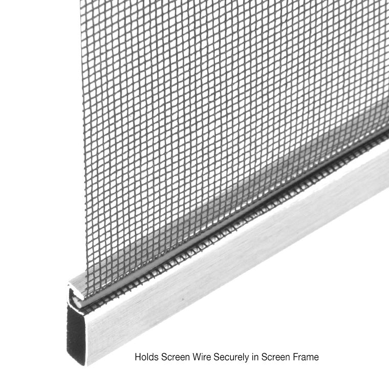 CRL .090" Gray Screen Retainer Spline - 100'/Roll
