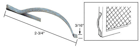 CRL 3/16" Screen Corner Tension Springs - Bulk