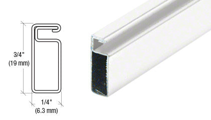 CRL 3/4" x 1/4" Roll Formed Aluminum Screen Frame - 144