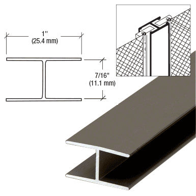 CRL 7/16" Extruded Aluminum Splicing Bar
