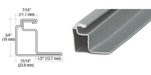 CRL 1/2" Roll Formed Aluminum Standoff Screen Frame - 144
