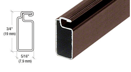 CRL 3/4" x 5/16" Roll Formed Screen Frame - 144