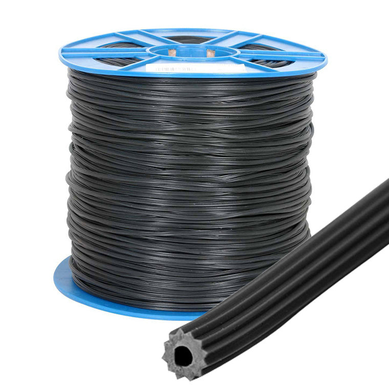 CRL Black Serrated Screen Retainer Spline Bulk 15 Pound Roll