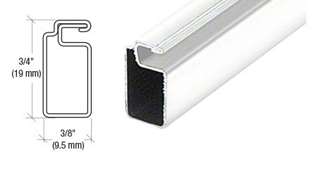 CRL 3/4" x 3/8" Roll Formed Aluminum Screen Frame - 144