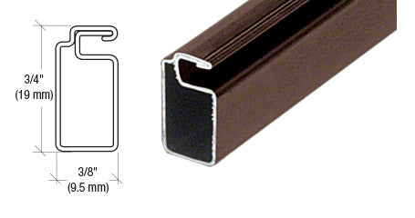 CRL 3/4" x 3/8" Roll Formed Aluminum Screen Frame - 144