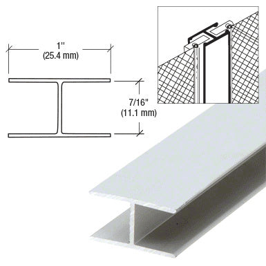 CRL 7/16" Extruded Aluminum Splicing Bar