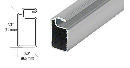 CRL 3/4" x 3/8" Roll Formed Aluminum Screen Frame - 144