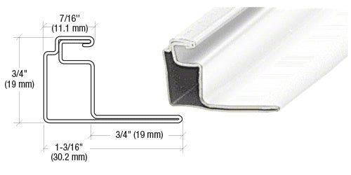 CRL 3/4" Roll Formed Aluminum Standoff Screen Frame