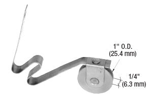 CRL 1" Steel Sliding Screen Door Bottom Roller for PS134 Doors