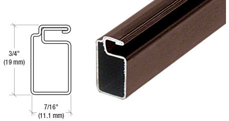 CRL 3/4" x 7/16" Roll Formed Aluminum Screen Frame - 144