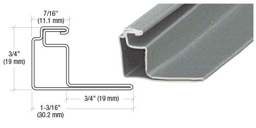 CRL 3/4" Roll Formed Aluminum Standoff Screen Frame