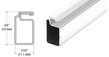 CRL 3/4" x 7/16" Roll Formed Aluminum Screen Frame - 144