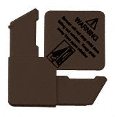 CRL 5/16" Plastic Square Cut Screen Corner with Warning