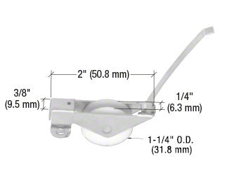 CRL 1-1/4" Nylon Sliding Screen Door Spring Tension Roller