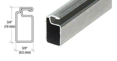 CRL 3/4" x 3/8" Roll Formed Aluminum Screen Frame - 144