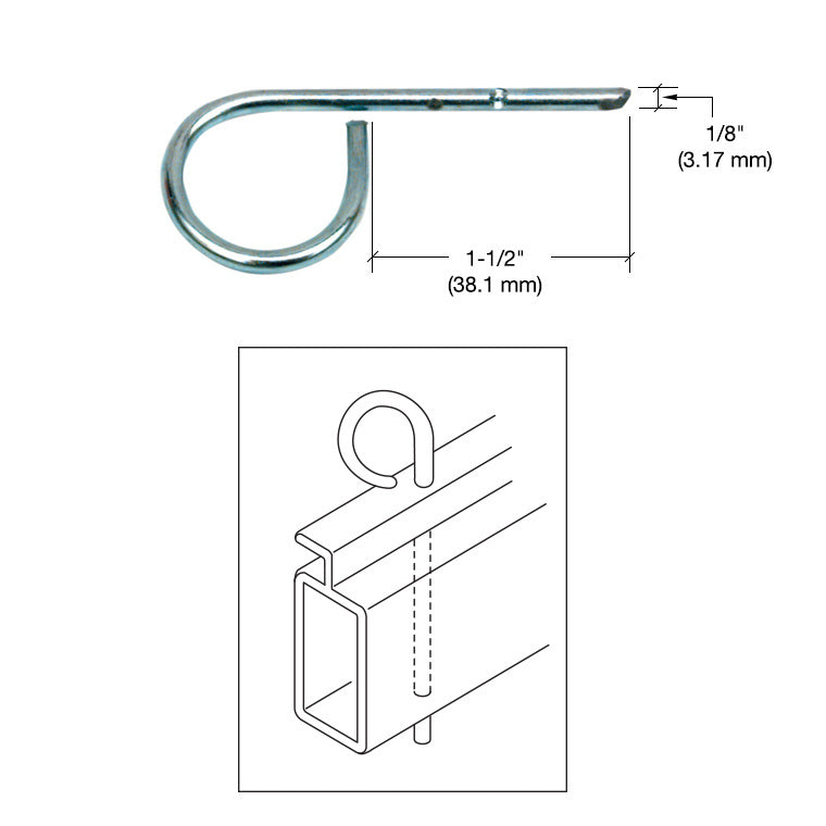 CRL 1/8" Diameter Window Screen Lock Pins for 1" Screen Frame - Bulk