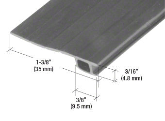 CRL Black 84" Vinyl 7/8" to 1-3/8" Adjustable Width Bug Strip