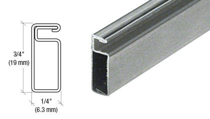 CRL 3/4" x 1/4" Roll Formed Aluminum Screen Frame - 144