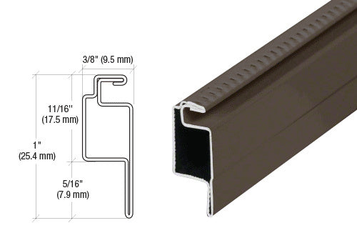 CRL 5/16" Roll Formed Aluminum Standard Lip Screen Frame - 144