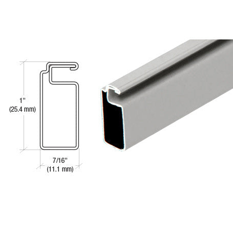 CRL 1" x 7/16" Roll Formed Aluminum Screen Frame - 144