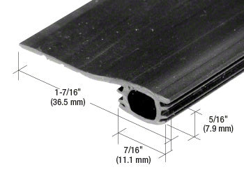 CRL Black 84" Vinyl 7/8" - 1-7/16" Adjustable Width Bug Strip
