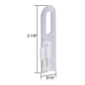 CRL Sliding Screen Door 2-1/8" x 9/16" Nylon Top Guide for Crossly Doors *DISCONTINUED*