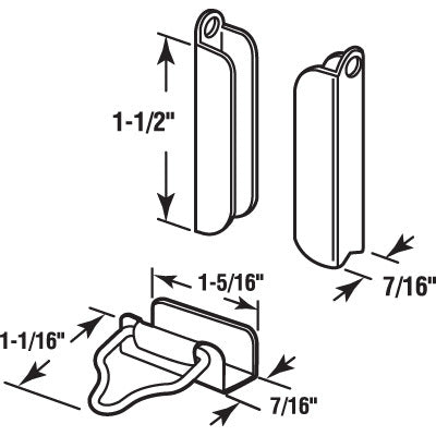 CRL White Window Screen Hardware Kit - Carded