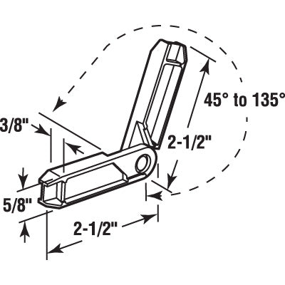 CRL Black Adjustable Screen Frame Corner - 5 10 20/PK
