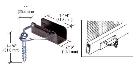 CRL Gray Slip-On Bail Latches and Screws - Bulk