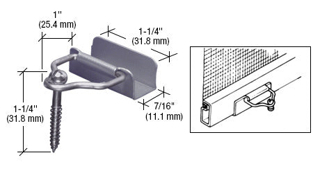 CRL Gray Slip-On Bail Latches and Screws - Bulk