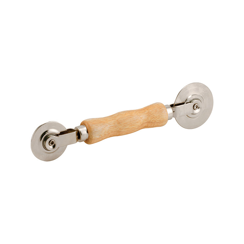 FHC 2-1/2" X 2" Steel Nylon Wheel Roller With Wood Handle