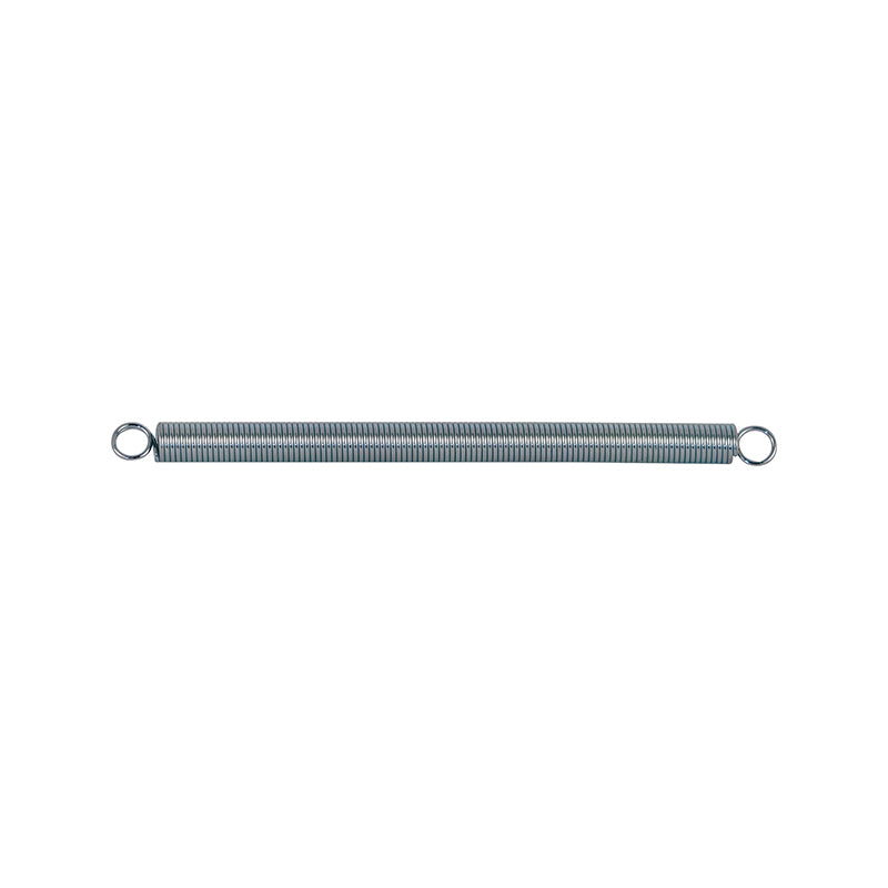 FHC Extension Spring - Spring Steel Construction - Nickel-Plated Finish - 0.020 Ga X 5/32" X 2-1/2" - Closed Single Loop - (2-Pack)