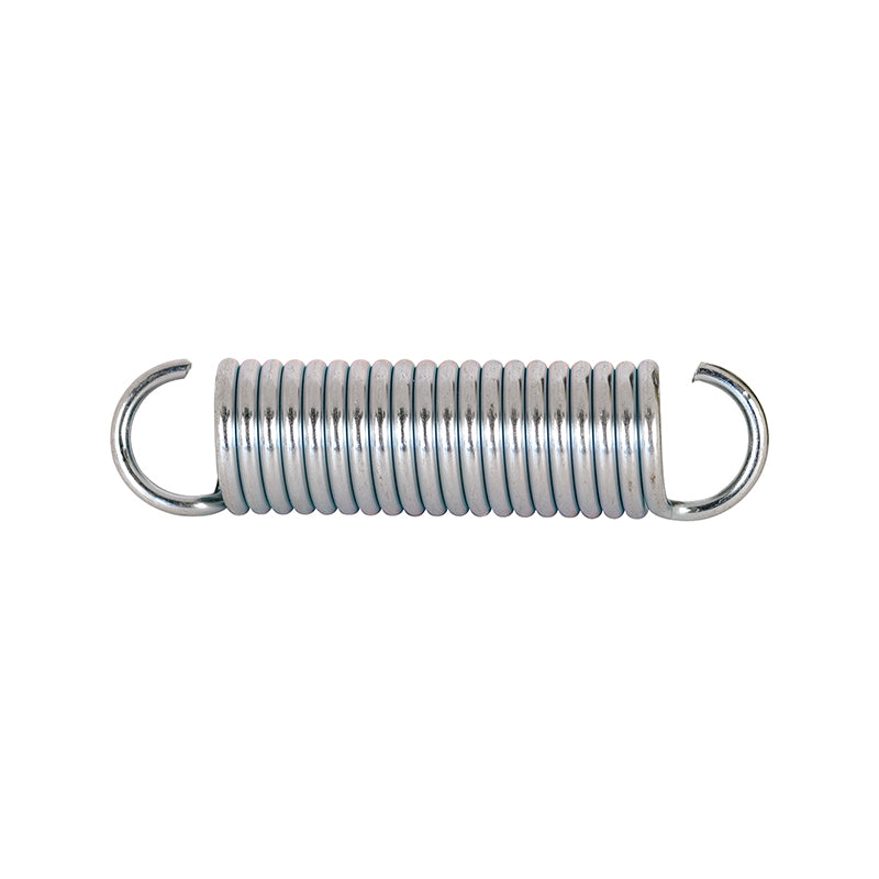 FHC Extension Spring - Spring Steel Construction - Nickel-Plated Finish - 0.105 Ga X 3/4" X 3-1/8" - Single Loop Open - (2-Pack)