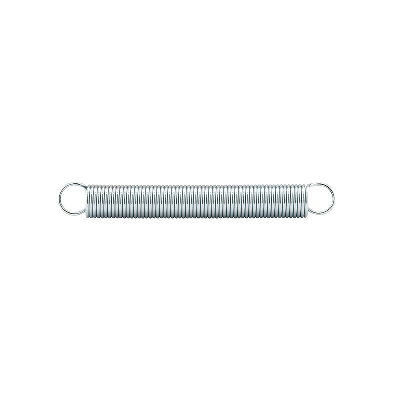 FHC Extension Spring - Spring Steel Construction - Nickel-Plated Finish - 0.047 Ga X 7/16" X 3-1/2" - Closed Single Loop - (2-Pack)