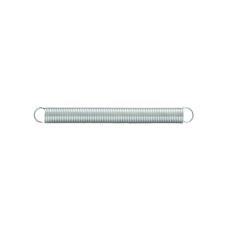 FHC Extension Spring - Spring Steel Construction - Nickel-Plated Finish - 0.041 Ga X 3/8" X 3-3/8" - Single Loop Open - (2-Pack)