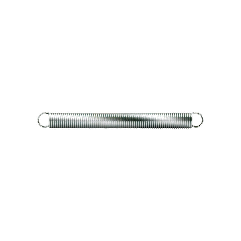 FHC Extension Spring - Spring Steel Construction - Nickel-Plated Finish - 0.072 Ga X 9/16" X 6" - Closed Single Loop - (2 Pack)