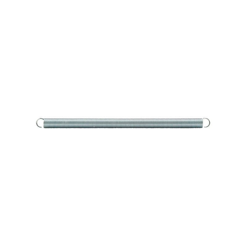 FHC Extension Spring - Spring Steel Construction - Nickel-Plated Finish - 0.047 Ga X 3/8" X 6-1/2" - Single Loop Open - (2-Pack)