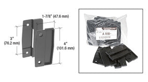 CRL Black Sliding Screen Door Plastic Pull Set with 3" Screw Holes - Bulk  *DISCONTINUED*