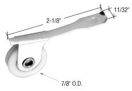 CRL 7/8" Nylon Ball Bearing Screen Roller Assembly *DISCONTINUED*
