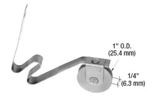 CRL 1" Steel Ball-Bearing Sliding Screen Door Spring Tension Roller - Bulk 50/Pk *DISCONTINUED*