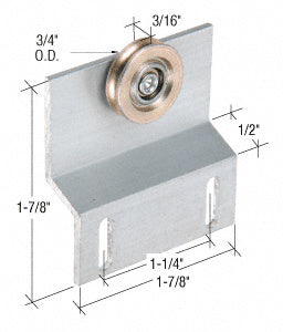 CRL 3/4" Steel Ball Bearing Sliding Screen Door Top Hung Roller for Cupples Doors *DISCONTINUED*