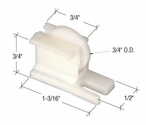 CRL 3/4" Nylon Sliding Screen Door Bottom Roller for Howard Doors *DISCONTINUED*
