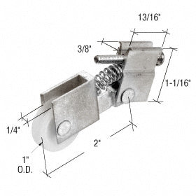 CRL 1" Nylon Sliding Screen Door Roller for Miller Doors *DISCONTINUED*