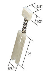CRL Sliding Screen Door 2" x 5/8" Bottom Guide for Tucker Doors *DISCONTINUED*