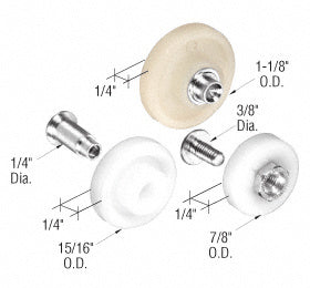 CRL Flat Edge Nylon Replacement Roller Assortment *DISCONTINUED*