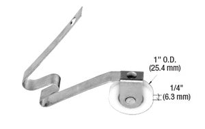 CRL 1" Nylon Ball Bearing Sliding Screen Door Spring Tension Roller *DISCONTINUED*