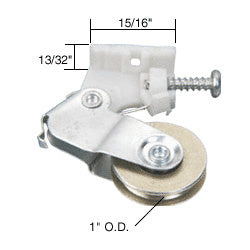 CRL 1" Steel Ball Bearing Sliding Screen Door Bottom Roller for Metal Industry *DISCONTINUED*