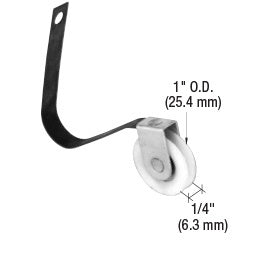 CRL 1" Nylon Ball Bearing Sliding Screen Door Spring Tension Roller *DISCONTINUED*